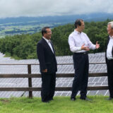 福島県知事、喜多方市長、会津地方振興局長が雄国発電所を視察