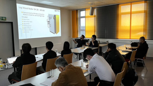 オーストリアのETA社で木質バイオマスボイラーの研修に参加しました