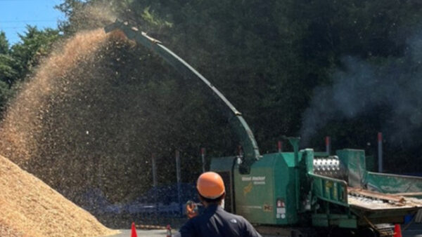 木質チップ活用に向けて協和木材株式会社様を訪問しました